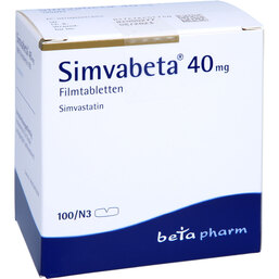 Abbildung: Simvabeta 40 mg Filmtabletten 100 St, Filmtabletten PZN 03241201