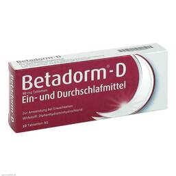 Abbildung: Betadorm D Tabletten Tabletten, 10 St PZN 03241678