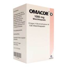 Abbildung: Omacor 1000 mg Weichkapseln 100 St, Weichkapseln PZN 03249208