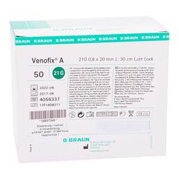 Abbildung: Venofix A 21 G 0,8 mm grün 50 St PZN 03256119