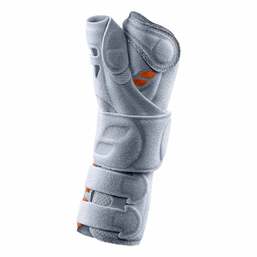 Abbildung: Manu-Hit Pollex Orthese rechts Größe S 07645 platin. 1 St, Bandage PZN 03258644