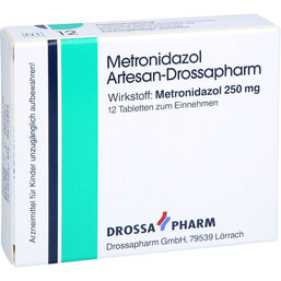 Abbildung: Metronidazol Artesan Tabletten 12 St, Tabletten PZN 03263987