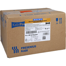 Abbildung: Ciprofloxacin Kabi 200mg / 100ml Kabipac Infusionslösung 10X100 ml, Infusionslösung PZN 03277618