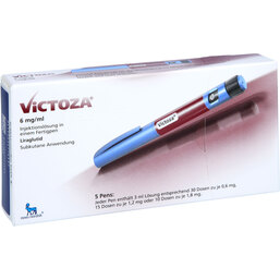 Abbildung: Victoza 6 mg / ml Injektionslösung in einem Fertigpen 5X3 ml, Injektionslösung PZN 03277653