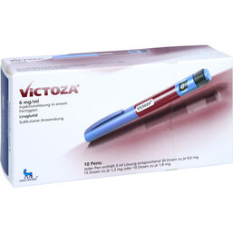 Abbildung: Victoza 6 mg / ml Injektionslösung in einem Fertigpen 10X3 ml, Injektionslösung PZN 03277707