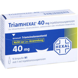 Abbildung: Triamhexal 40 Injektionssuspension 1X1 ml, Injektionssuspension PZN 03286818