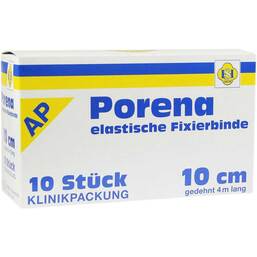 Abbildung: Porena elastische Mullbinde binde 10cm ohne Cello weiß Binden, 10 St PZN 03289633