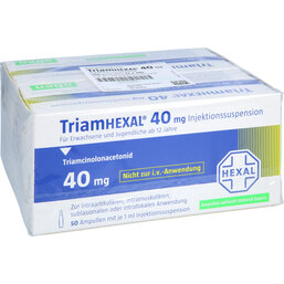 Abbildung: Triamhexal 40 Injektionssuspension 2X50X1 ml, Injektionssuspension PZN 03294829