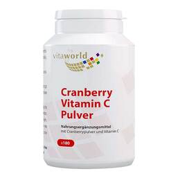 Abbildung: Cranberry Plus C 400 mg Kapseln 180 St, Kapseln PZN 03296449