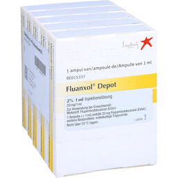 Abbildung: Fluanxol Depot 2% Ampullen 5X1 ml, Injektionslösung PZN 03300174