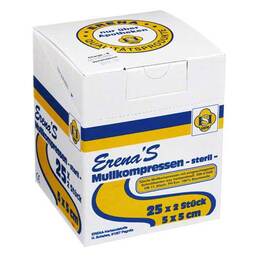 Abbildung: Erena Steril Mullkompresse 5x5cm 25X2 St PZN 03305361