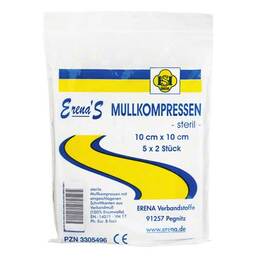 Abbildung: Erena Steril Mullkompresse 10x10 5X2 St PZN 03305496