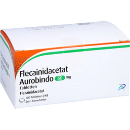 Abbildung: Flecainidacetat Aurobindo 50 mg Tabletten 100 St, Tabletten PZN 03337088
