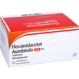 Abbildung: Flecainidacetat Aurobindo 100 mg Tabletten 100 St, Tabletten PZN 03337444