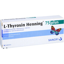 Abbildung: L-Thyroxin 75 Henning Plus Tabletten 50 St, Tabletten PZN 03343686
