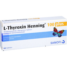 Abbildung: L-Thyroxin 100 Henning Plus Tabletten 100 St, Tabletten PZN 03343829