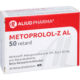 Abbildung: Metoprolol Z AL 50 retard Ta 30 St, Retard-Tabletten PZN 03351355