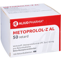 Abbildung: Metoprolol Z AL 50 retard Ta 100 St, Retard-Tabletten PZN 03351668