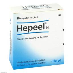Abbildung: Hepeel N Ampullen Ampullen, 10 St PZN 03352455