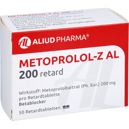 Abbildung: Metoprolol Z AL 200 retard T 50 St, Retard-Tabletten PZN 03353101