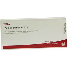 Abbildung: Apis ex animale GL D 20 Ampullen 10X1 ml, Ampullen PZN 03353265