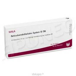 Abbildung: Reticuloendotheliales sys. GL D 8 Ampullen Ampullen, 10X1 ml PZN 03354276