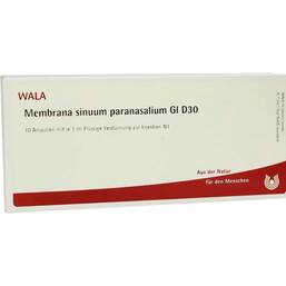 Abbildung: Membrana sinuum para. GL D 30 Ampullen 10X1 ml, Ampullen PZN 03355991
