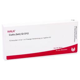 Abbildung: Cutis Feti GL D 12 Ampullen 10X1 ml, Ampullen PZN 03357719