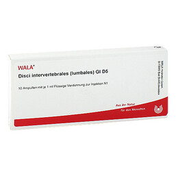Abbildung: Disci Intervertebralie lumbales GL D 5 Ampullen 10X1 ml, Ampullen PZN 03357990