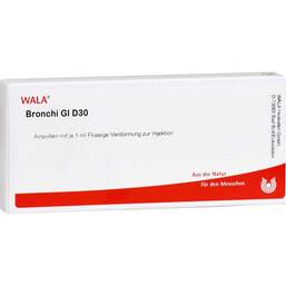 Abbildung: Bronchi GL D 30 Ampullen 10X1 ml, Ampullen PZN 03359718
