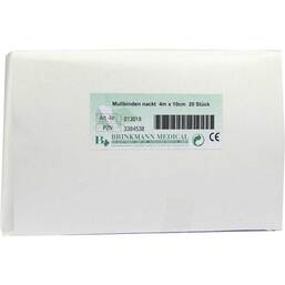 Abbildung: Mullbinden 4mx10cm unverpack Binden, 20 St PZN 03384538