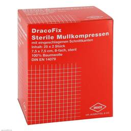 Abbildung: Dracofix Peel Kompressen ste Kompressen, 25X2 St PZN 03388105