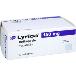 Abbildung: Lyrica 150 mg Kapseln 100 St, Hartkapseln PZN 03389369