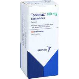 Abbildung: Topamax 100 mg Filmtabletten 100 St, Filmtabletten PZN 03390390