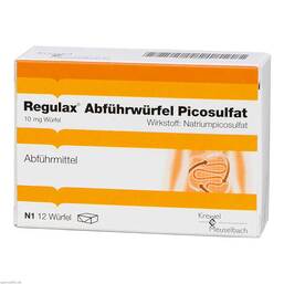 Abbildung: Regulax Abführwürfel Picosulfat Würfel, 12 St PZN 03390645