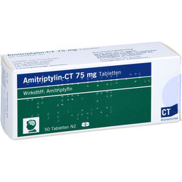 Abbildung: Amitriptylin-CT 75 mg Tabletten 50 St, Tabletten PZN 03393767
