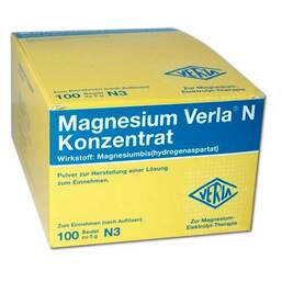 Abbildung: Magnesium Verla N Konzentrat Pulver zur Herstellung einer Lösung zum Einnehmen, 100 St PZN 03395424