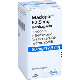 Abbildung: Madopar 62,5 Hartkapseln 100 St, Hartkapseln PZN 03395789