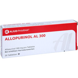 Abbildung: Allopurinol AL 300 Tabletten 20 St, Tabletten PZN 03399824