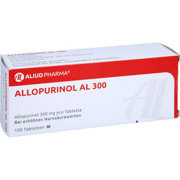 Abbildung: Allopurinol AL 300 Tabletten 100 St, Tabletten PZN 03399847