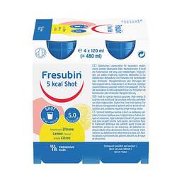 Abbildung: Fresubin 5 kcal SHOT Lemon Lösung 4X120 ml, Lösung PZN 03404399