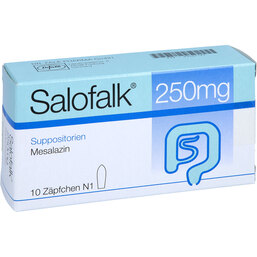 Abbildung: Salofalk 250 mg Suppositorien 10 St, Suppositorien PZN 03407127