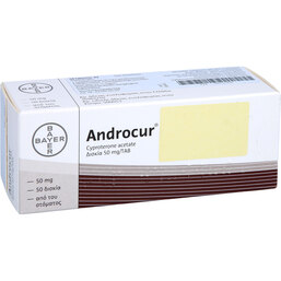 Abbildung: Androcur 50 mg Tabletten 50 St, Tabletten PZN 03415902
