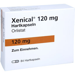 Abbildung: Xenical 120 mg Hartkapseln 84 St, Hartkapseln PZN 03416155