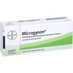 Abbildung: Microgynon 21 überzogene Tabletten 21 St, Überzogene Tabletten PZN 03416296