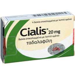 Abbildung: Cialis 20 mg Filmtabletten 4 St, Filmtabletten PZN 03419366