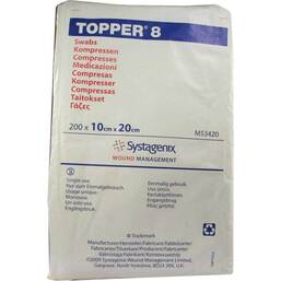 Abbildung: Topper 8 Kompresse unsteril 10x20 cm 200 St, Kompressen PZN 03420323