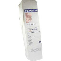 Abbildung: Topper 12 Kompresse unsteril 10x10 cm 200 St, Kompressen PZN 03420406