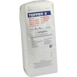 Abbildung: Topper 8 Kompresse unsteril 5x5 cm 100 St, Kompressen PZN 03420464