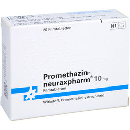 Abbildung: Promethazin neuraxpharm 10 mg Filmtabletten 20 St, Filmtabletten PZN 03421446